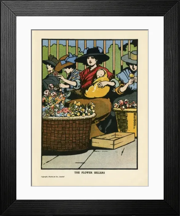 Framed Print : London Flower Sellers Framed Print : London Flower Sellers