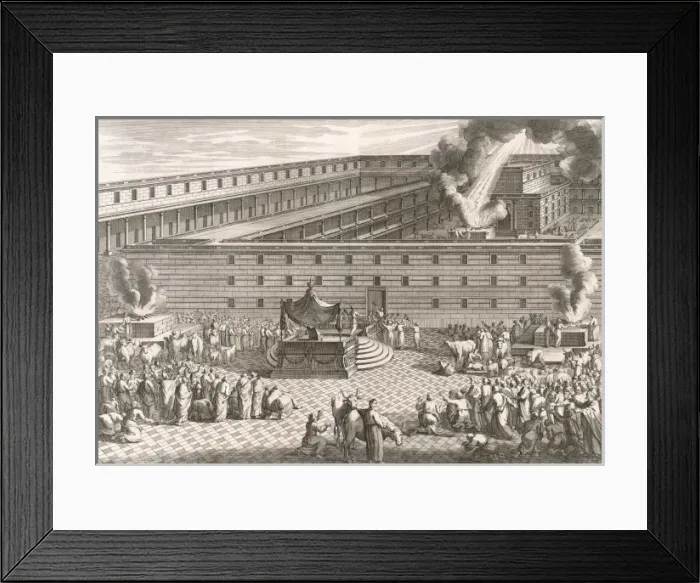 Framed Print : Solomon & his Temple Framed Print : Solomon & his Temple