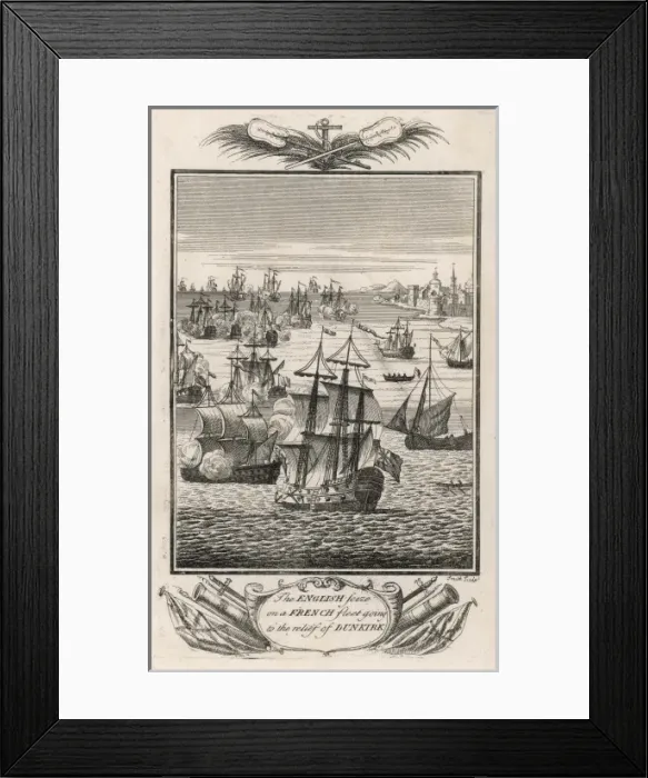 Framed Print : Sea-Fight Off Dunkerque Framed Print : Sea-Fight Off Dunkerque