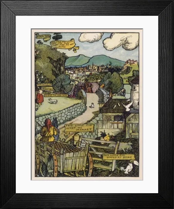Framed Print : This Little Pig Went To Framed Print : This Little Pig Went To