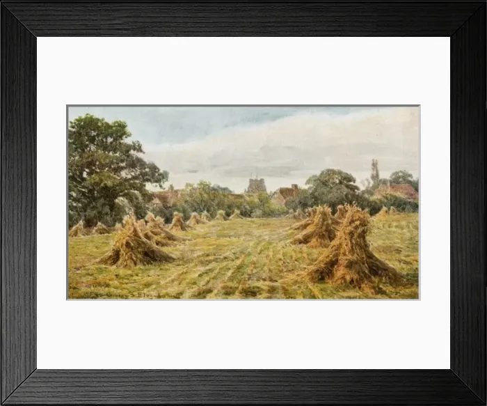 Framed Print : Countryside Field 1906 Framed Print : Countryside Field 1906