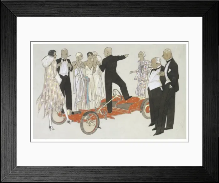 Framed Print : Dryden / Car & Group / 138 Framed Print : Dryden / Car & Group / 138