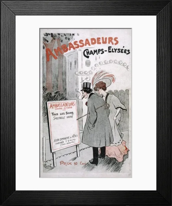 Framed Print : Theatre Ad Ambassadeurs Framed Print : Theatre Ad Ambassadeurs