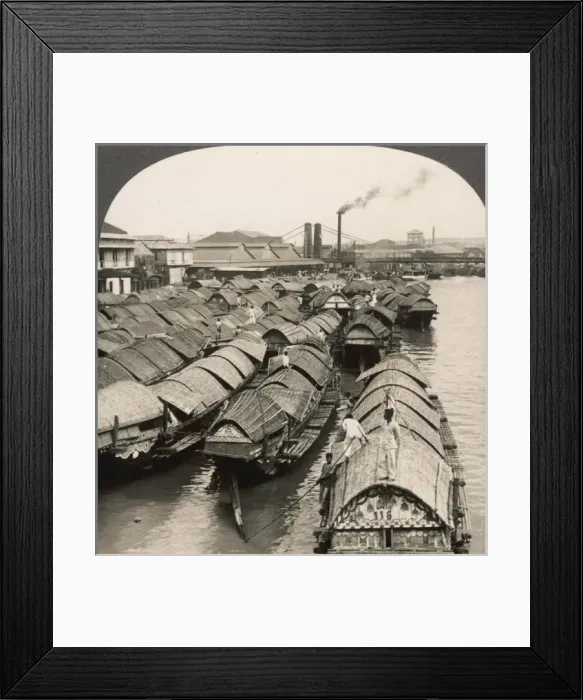 Framed Print : Houseboats, Luzon Framed Print : Houseboats, Luzon