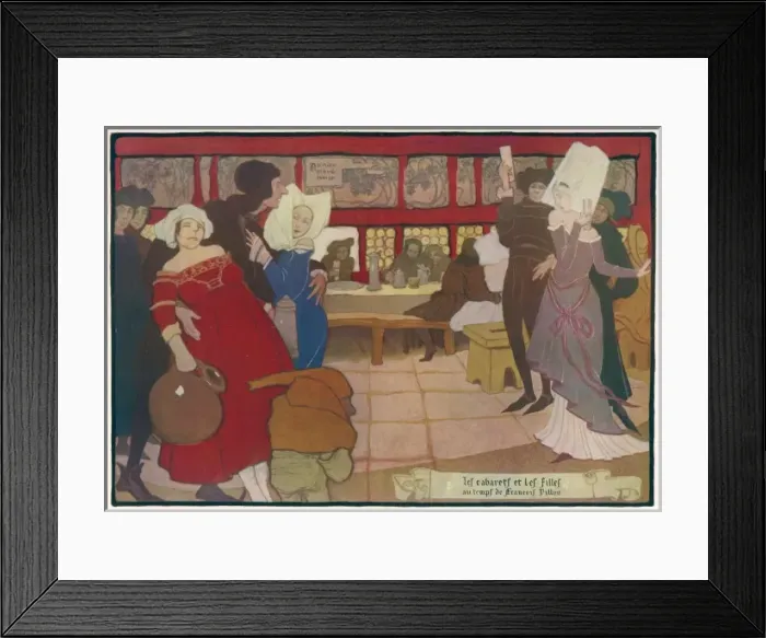 Framed Print : Villon in a Tavern Framed Print : Villon in a Tavern