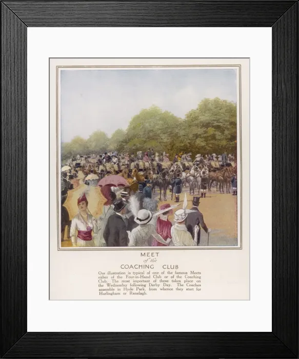 Framed Print : Coaching Club Meets 1912 Framed Print : Coaching Club Meets 1912