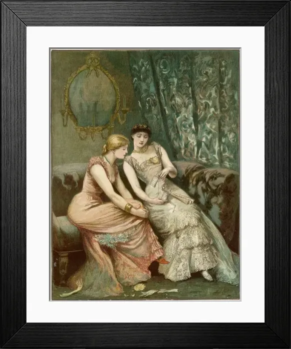 Framed Print : Comparing Dances 1882 Framed Print : Comparing Dances 1882