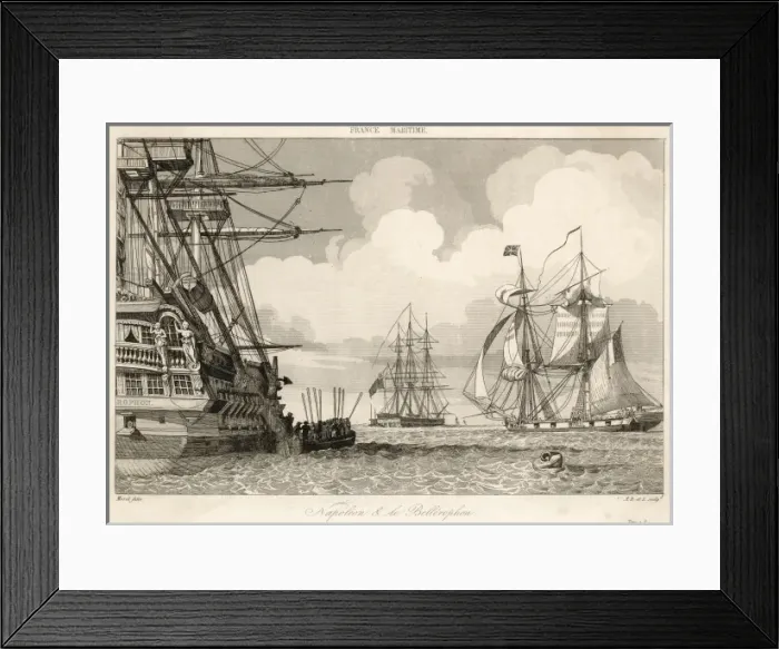 Framed Print : Napoleon on Bellerophon Framed Print : Napoleon on Bellerophon