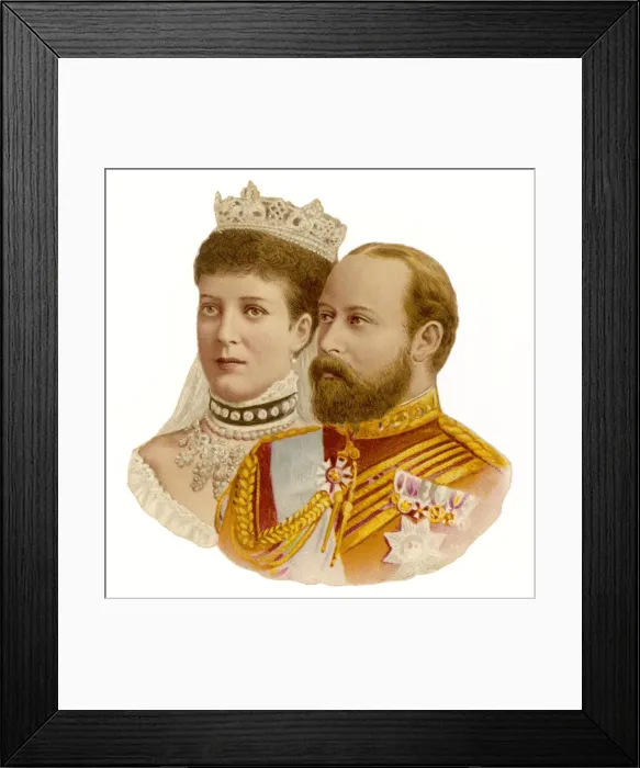 Framed Print : Edward VII and Alexandra