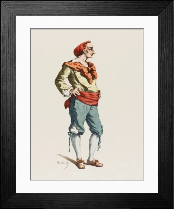Framed Print : Meo-Patacca / Sand / 1800 Framed Print : Meo-Patacca / Sand / 1800