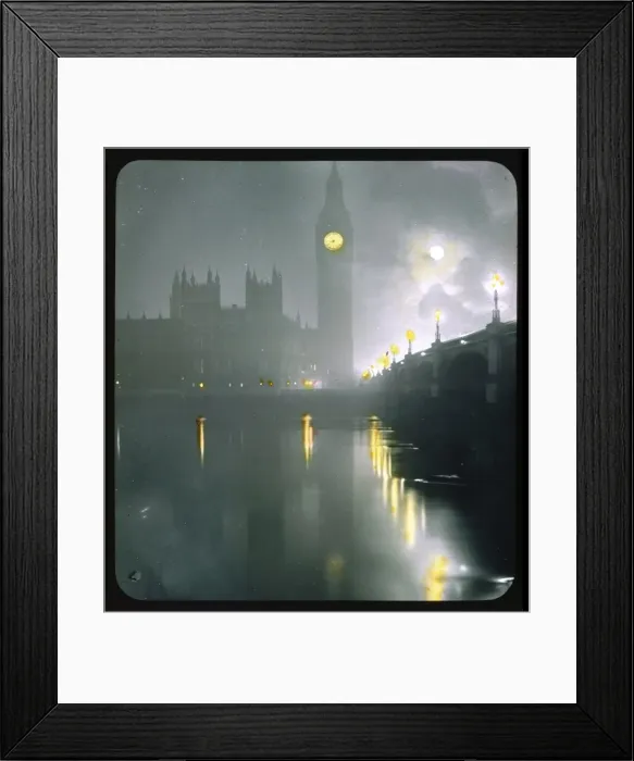 Framed Print : Big Ben / Lantern Slide Framed Print : Big Ben / Lantern Slide