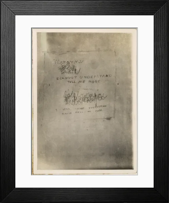 Framed Print : Borley Graffiti Framed Print : Borley Graffiti