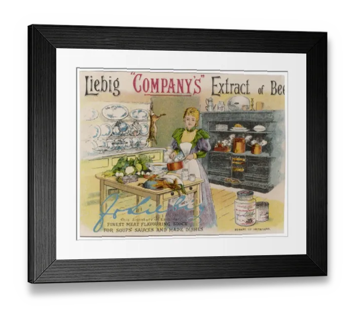 Framed Print : Cooking Advert Framed Print : Cooking Advert