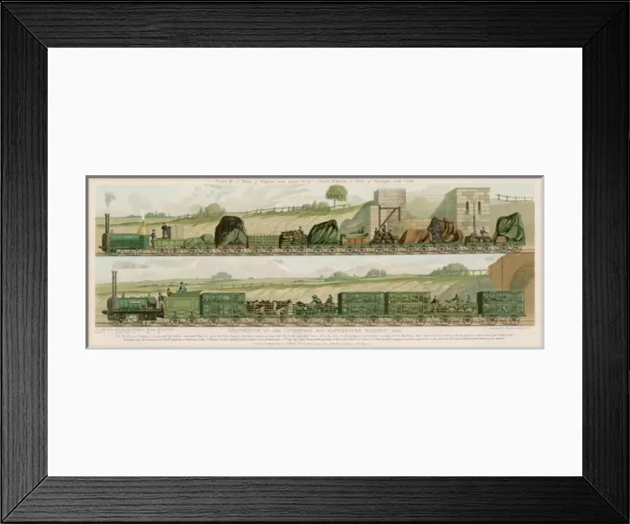 Framed Print : L POOL / M CHESTER RAILWAY Framed Print : L POOL / M CHESTER RAILWAY