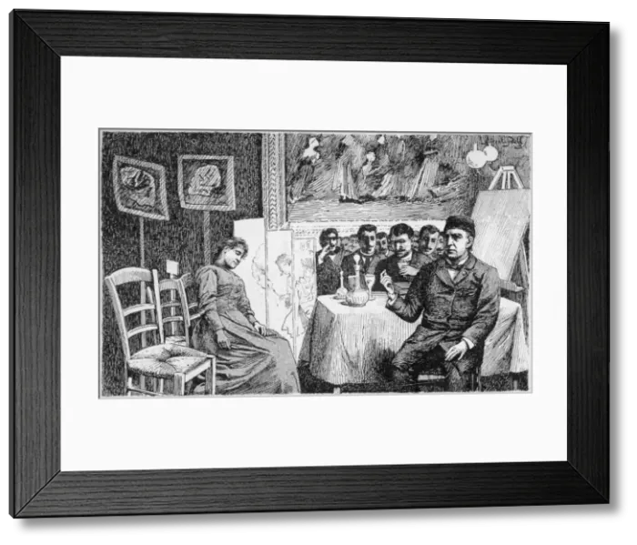 Framed Print : HYPNOSIS. CHARCOT gives a demonstration at La Salpetriere, Paris Framed Print : HYPNOSIS. CHARCOT gives a demonstration at La Salpetriere, Paris