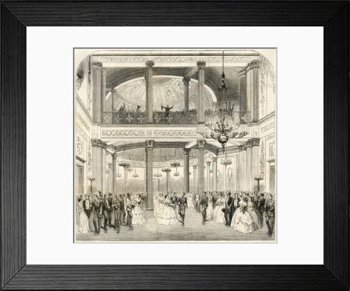 Framed Print : Social / Russia / Ball 1858 Framed Print : Social / Russia / Ball 1858