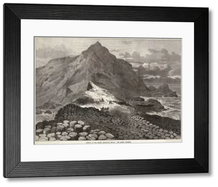 Framed Print : Giants Causeway C1840 Framed Print : Giants Causeway C1840