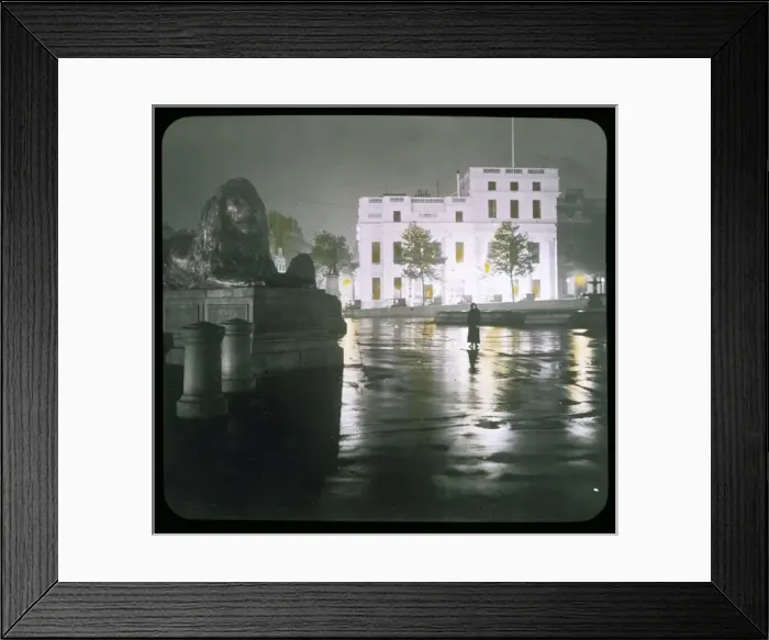 Framed Print : Trafalgar / Lantern Slide Framed Print : Trafalgar / Lantern Slide