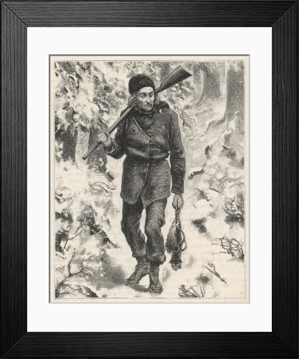Framed Print : Racial / Trapper / Canada Framed Print : Racial / Trapper / Canada