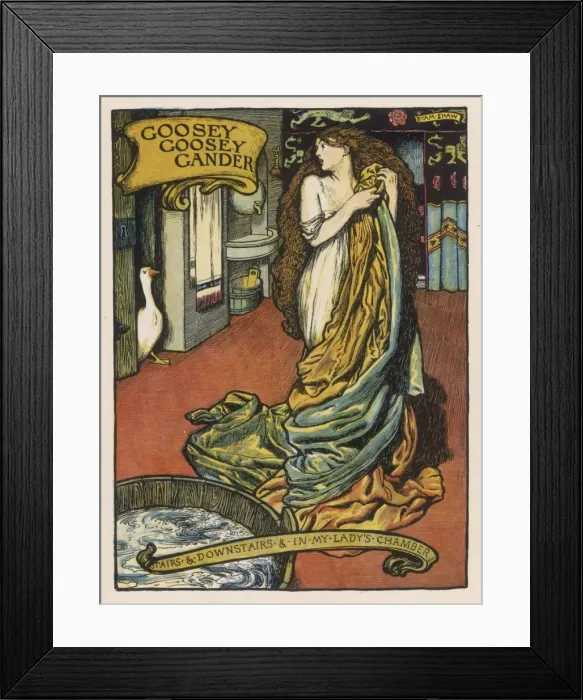 Framed Print : Goosey Goosey Gander