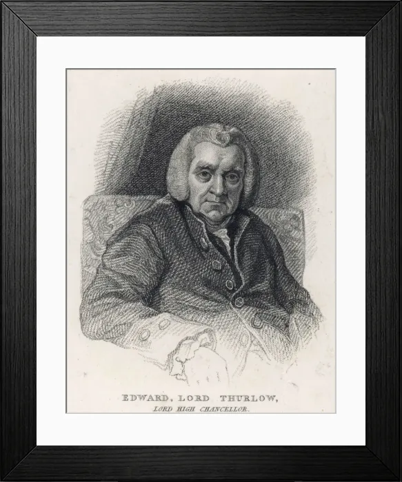 Framed Print : Edw. Lord Thurlow 1822 Framed Print : Edw. Lord Thurlow 1822