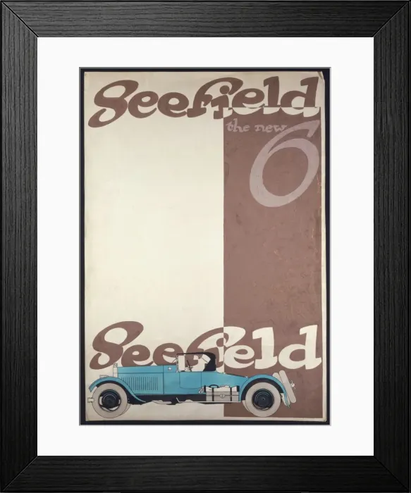Framed Print : Advert / Seefield Cars Framed Print : Advert / Seefield Cars