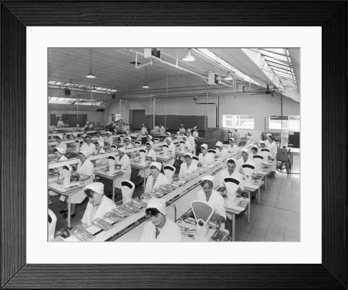 Framed Print : Bacon Factory 1960S Framed Print : Bacon Factory 1960S