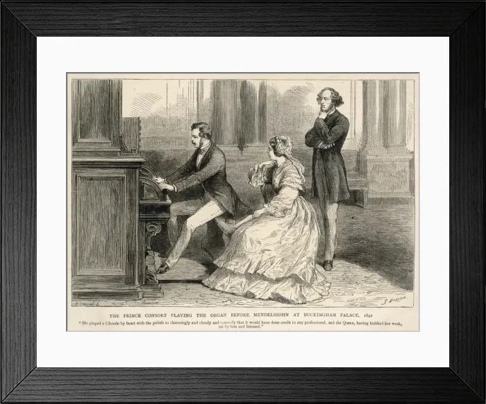 Framed Print : Victoria / Albert / Mendelss Framed Print : Victoria / Albert / Mendelss