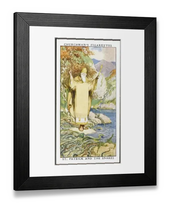 Framed Print : Saint Patrick (Cig Card) Framed Print : Saint Patrick (Cig Card)