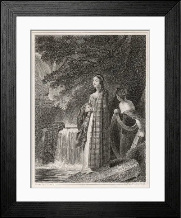 Framed Print : Flora in the Glen / Scott Framed Print : Flora in the Glen / Scott