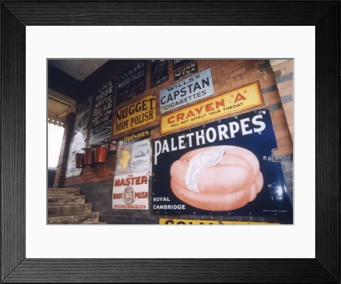 Framed Print : Enamel Advertisements