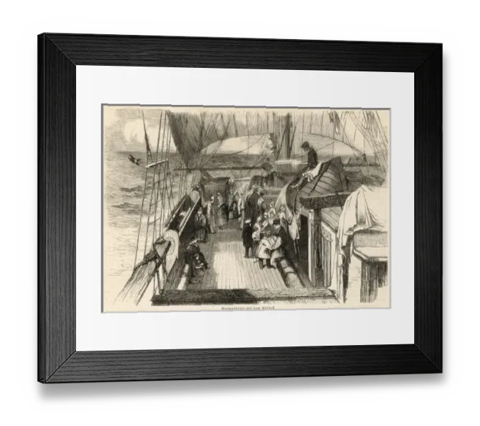 Framed Print : Emigration / USA Framed Print : Emigration / USA