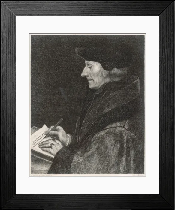Framed Print : Erasmus / Holbein / Quantin Framed Print : Erasmus / Holbein / Quantin