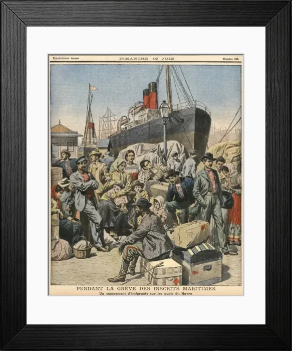 Framed Print : Leaving Le Havre Framed Print : Leaving Le Havre