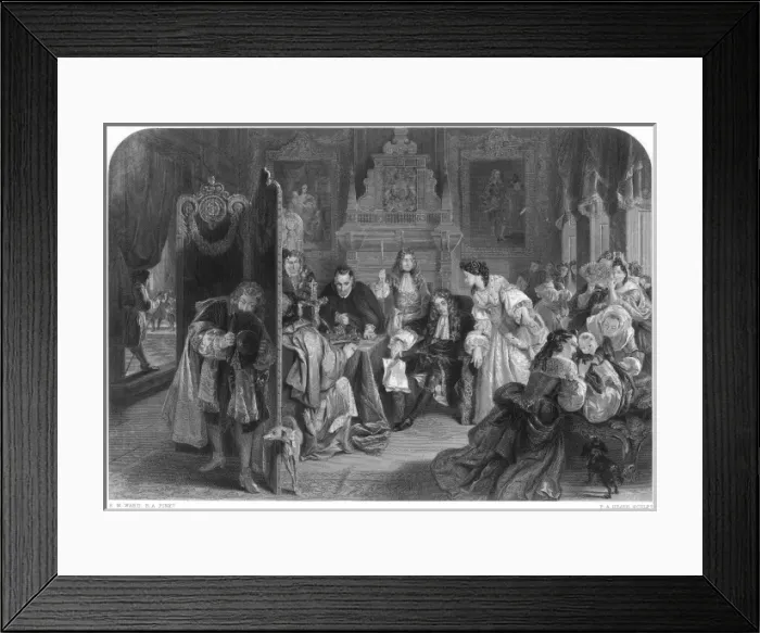 Framed Print : James II Receives News Framed Print : James II Receives News