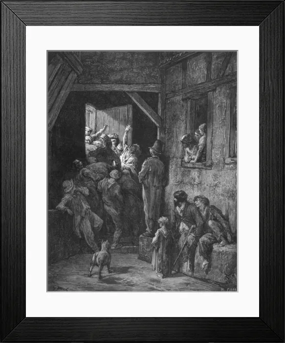 Framed Print : Ratcliff Highway / Slums Framed Print : Ratcliff Highway / Slums