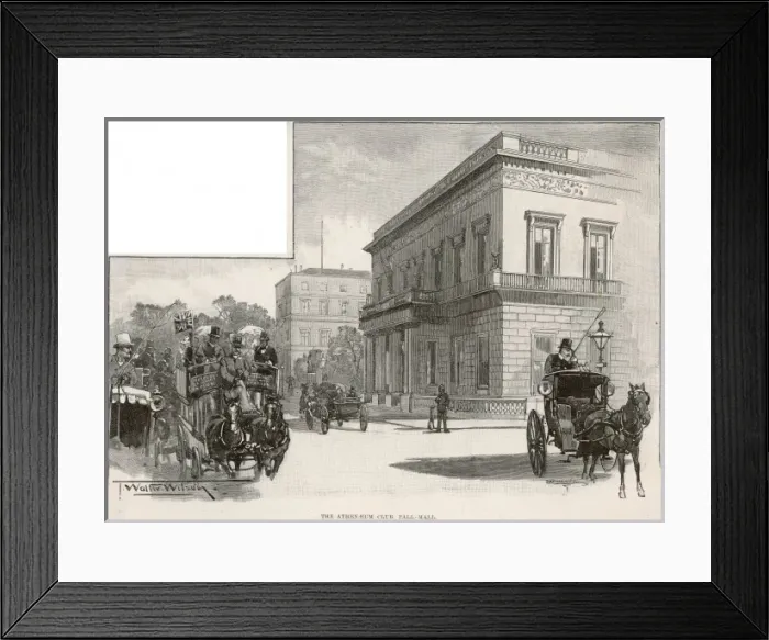Framed Print : Athenaeum Club 1893 Framed Print : Athenaeum Club 1893