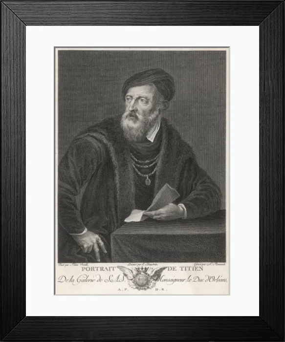 Framed Print : TITIAN. TIZIANO VECELLI(O) known as Titian Italian artist Framed Print : TITIAN. TIZIANO VECELLI(O) known as Titian Italian artist