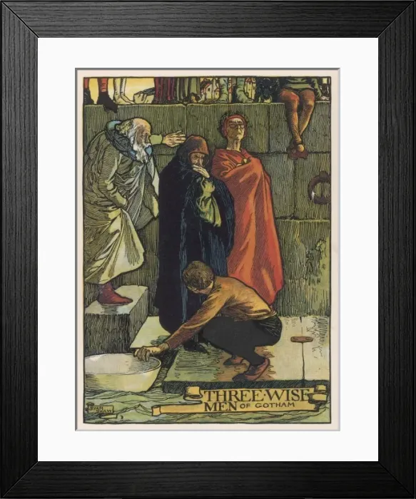 Framed Print : Three Wise Men of Gotham Framed Print : Three Wise Men of Gotham