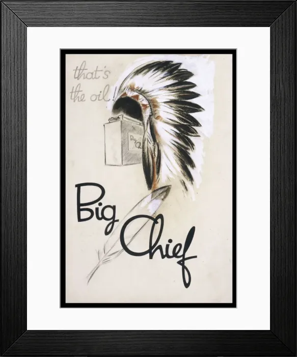 Framed Print : Dryden / Big Chief Oil / 102 Framed Print : Dryden / Big Chief Oil / 102