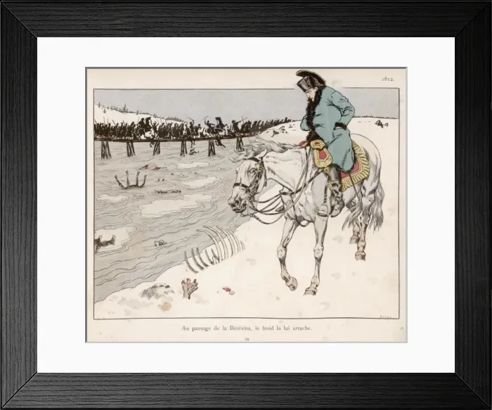 Framed Print : Napoleon at Beresina Framed Print : Napoleon at Beresina