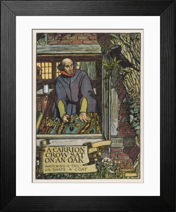 Framed Print : Carrion Crow on an Oak Framed Print : Carrion Crow on an Oak