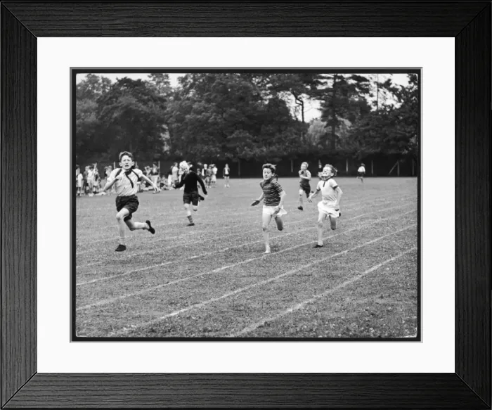 Framed Print : Sports Day Race 1970S Framed Print : Sports Day Race 1970S