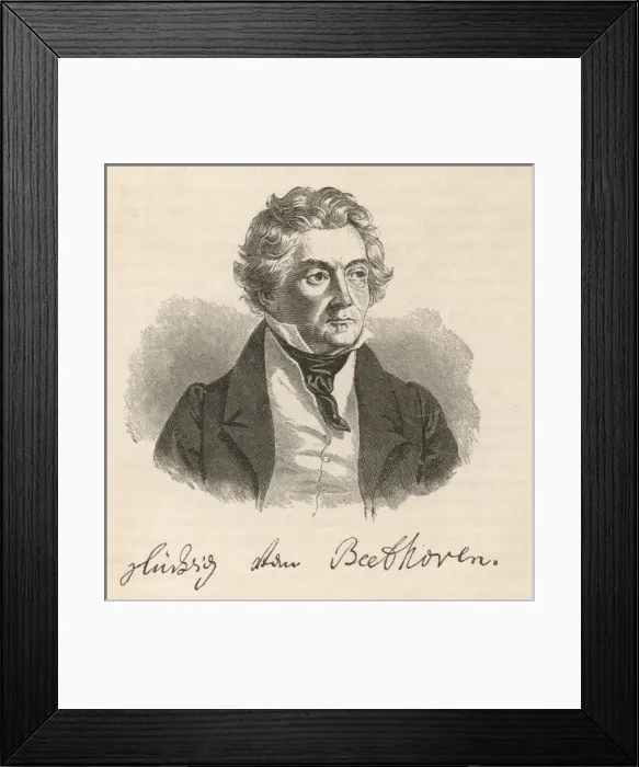 Framed Print : Beethoven / Anon Eng Framed Print : Beethoven / Anon Eng