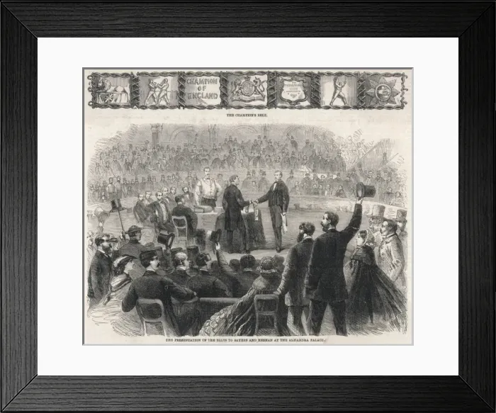 Framed Print : Sayers Gets the Belt Framed Print : Sayers Gets the Belt