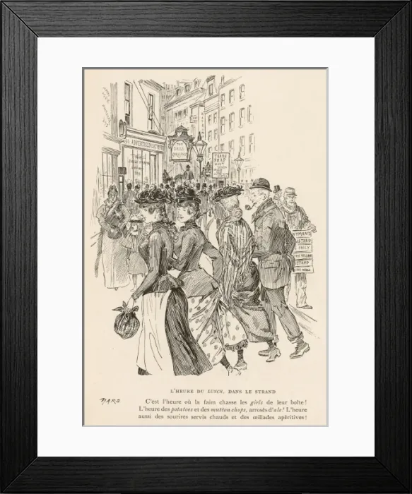 Framed Print : Lunch Hour 1895 Framed Print : Lunch Hour 1895