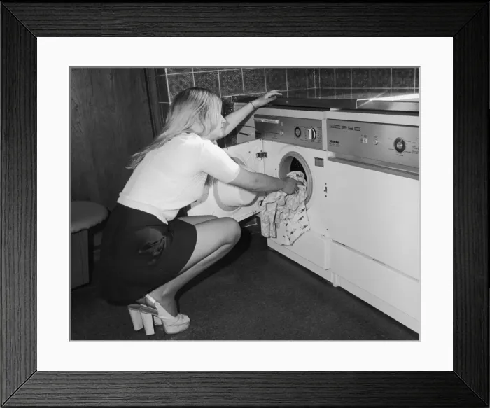 Framed Print : Loading Washing Machine Framed Print : Loading Washing Machine