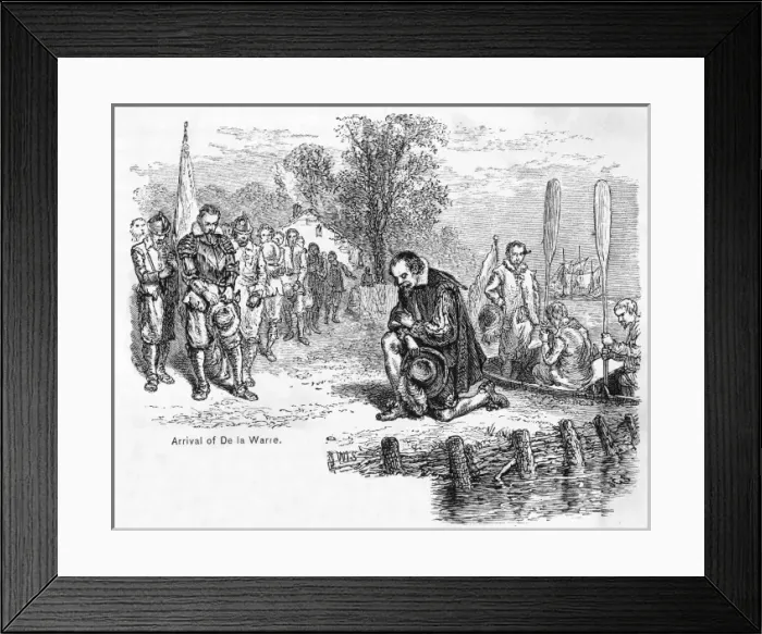 Framed Print : Delaware Lands / 1610 Framed Print : Delaware Lands / 1610
