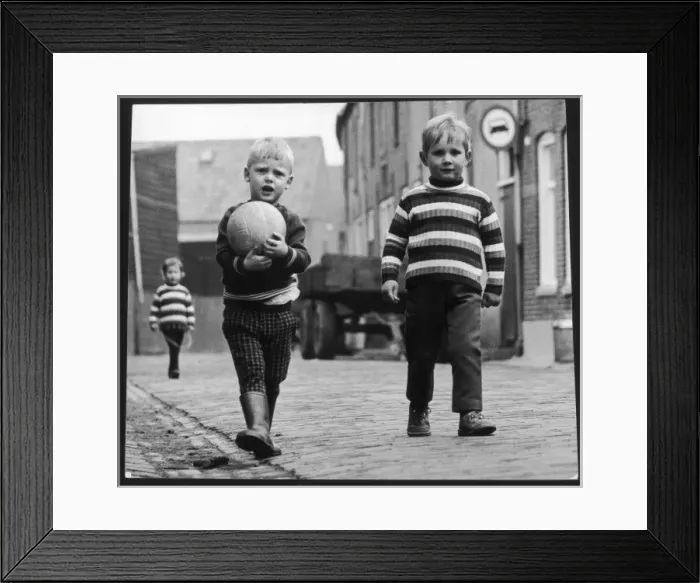 Framed Print : Street Football Framed Print : Street Football