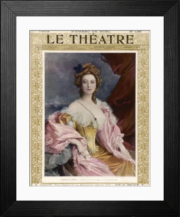 Framed Print : Cecile Sorel / 1903 Framed Print : Cecile Sorel / 1903